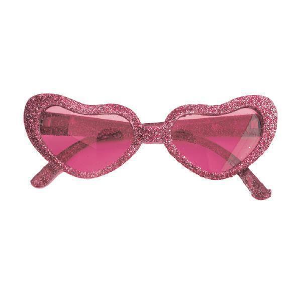 Hart glitter roze - Willaert, verkleedkledij, carnavalkledij, carnavaloutfit, feestkledij, brillen, feestbril, gekke bril
